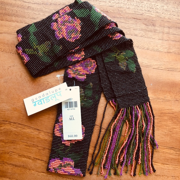 ANTHROPOLOGIE beaded tassel fringe belt/NWT/OS main image 6
